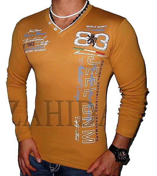 BLACKROCK 2-in-1-Langarmshirt Herren Langarmshirt Henley V-Kragen günstig online kaufen