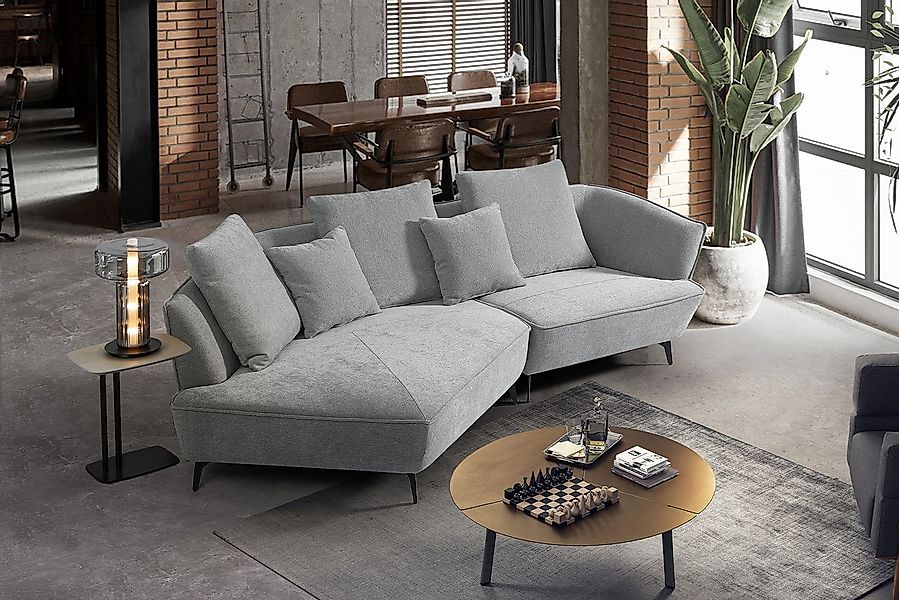 KAWOLA Ecksofa GARBO Modernes Sofa - Bequem & Modern - Stoffcouch, Design E günstig online kaufen