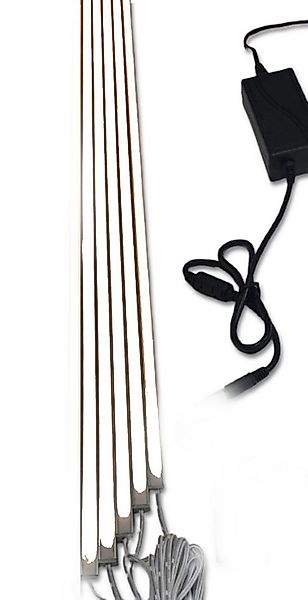 XENON LED Dekolicht 3850 LED Leuchte 5x50cm schwarz Kunststoff Schiene +Net günstig online kaufen