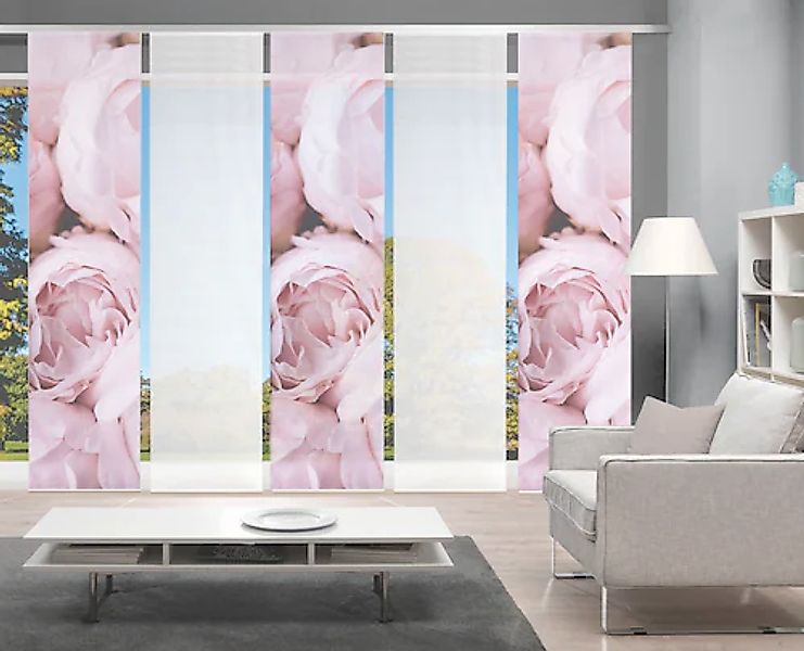 Vision S Schiebegardine »ROSANA 5er SET« Paneelwagen 5 Stk. tlg. Bambus-Opt günstig online kaufen