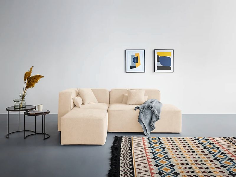Home affaire Ecksofa "Sundstrup L-Form" Modulserie, individuelle Zusammenst günstig online kaufen