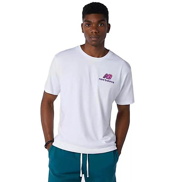 New Balance Clash Graphic Kurzarm T-shirt S White günstig online kaufen