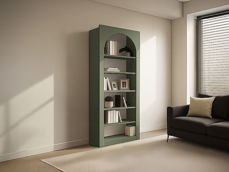 Bücherregal mit 6 Fächern – Kaki – CYMORA günstig online kaufen