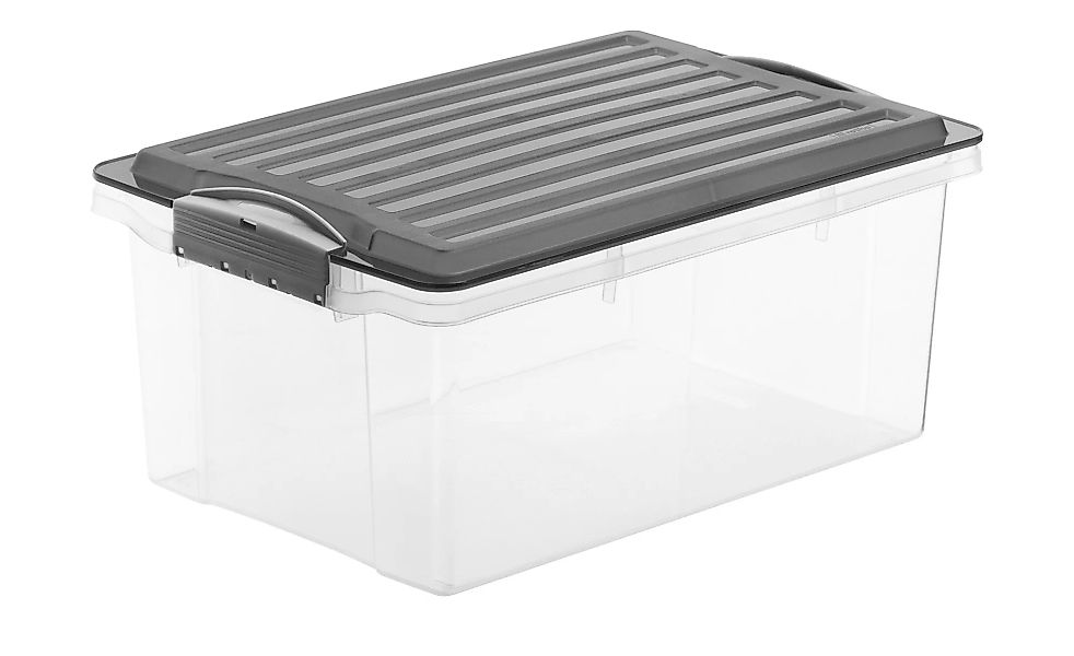 Rotho Aufbewahrungsbox mit Deckel - grau - Kunststoff - 27,5 cm - 18 cm - S günstig online kaufen