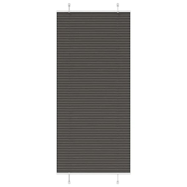 vidaXL Plissee Schwarz 95x200 cm Stoffbreite 94,4 cm Polyester 4015159 günstig online kaufen