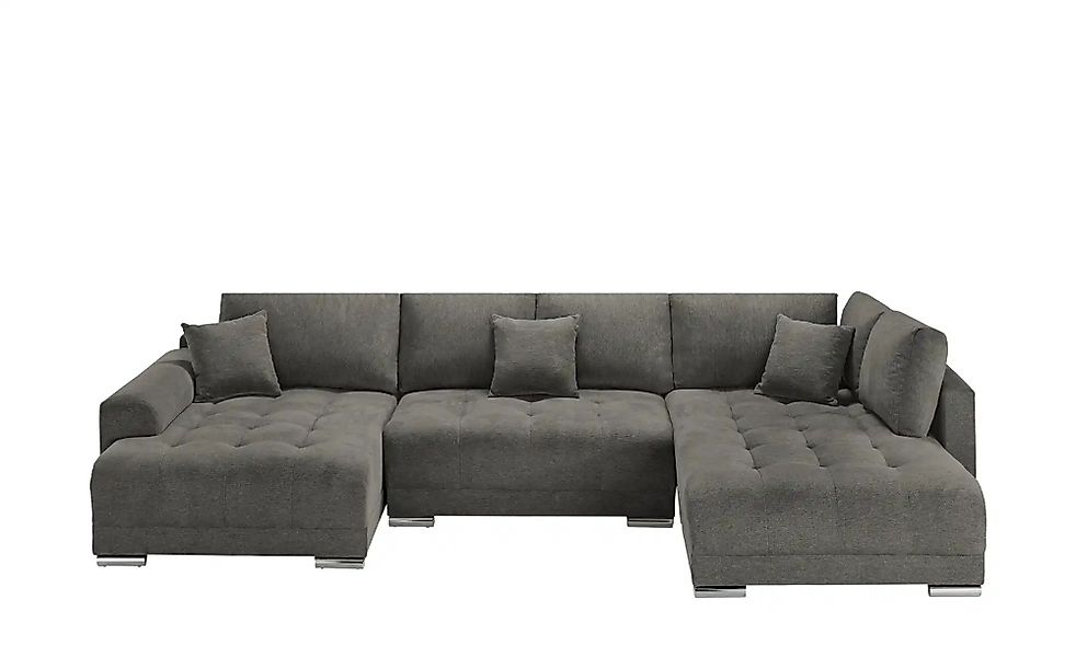 Wohnlandschaft mit Schlaffunktion Lemie ¦ schwarz ¦ Maße (cm): B: 356 H: 85 günstig online kaufen