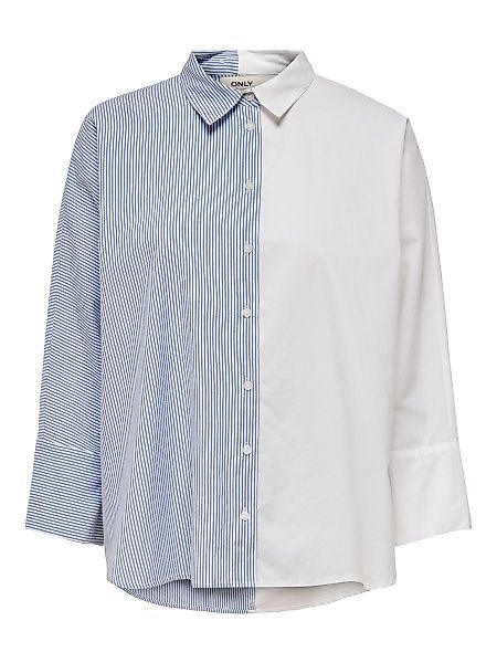 ONLY Stoffmix- Hemd Damen Blue; White günstig online kaufen