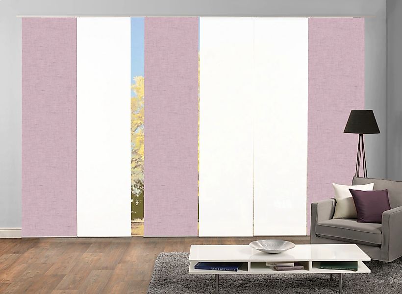 HOME WOHNIDEEN Schiebegardine "PIVE 6er SET" Paneelwagen 6 Stk. tlg. Schieb günstig online kaufen