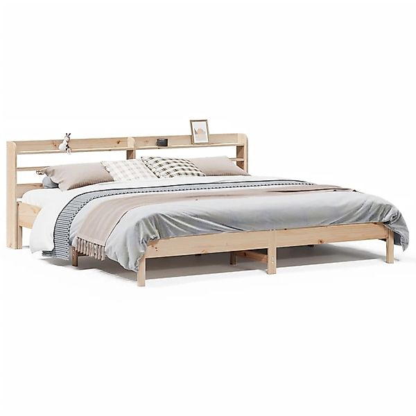 vidaXL Massivholzbett ohne Matratze 200x200 cm Kiefer2100266 günstig online kaufen