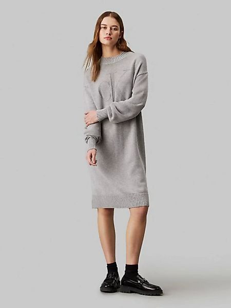 Calvin Klein Jeans Sweatkleid "CK INTARSIA LOOSE SWEATER DRESS", mit Logost günstig online kaufen