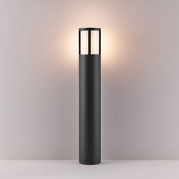 Wegeleuchte Facado II, Höhe 65 cm, rund, dunkelgrau/opal günstig online kaufen