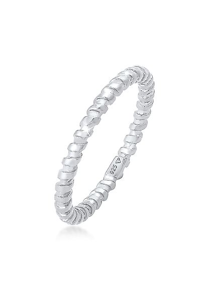 Elli Fingerring Gedreht Gewinde Stapelring 925 günstig online kaufen