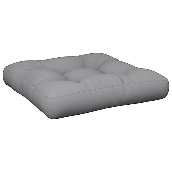 vidaXL Sitzauflage Palettenkissen Grau Stoff, (1 günstig online kaufen
