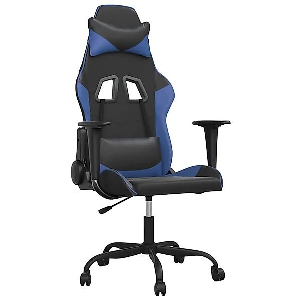 vidaXL Gaming-Stuhl Schwarz und Blau Kunstleder 3143641 günstig online kaufen