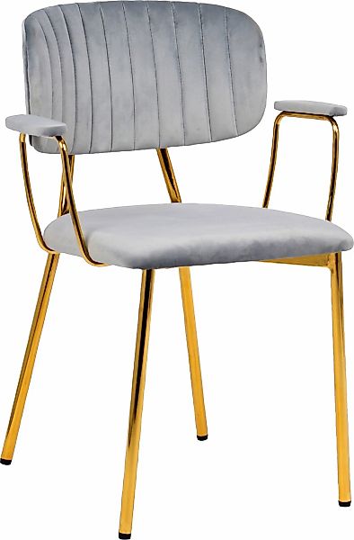Kayoom 4-Fußstuhl "Stuhl Kian 225 2er-Set, Gestell aus Edelstahl, Rückenpol günstig online kaufen