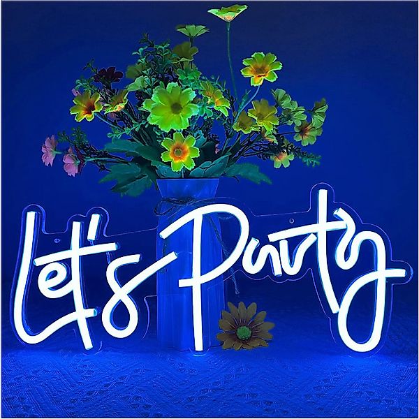 Sunicol LED Wandleuchte Let's Party Neonschild, günstig online kaufen