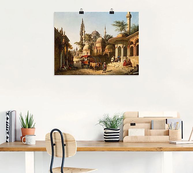 Artland Wandbild "Ansicht einer Moschee in Istanbul", Gebäude, (1 St.), als günstig online kaufen