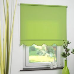 Liedeco Seitenzugrollo Lichtschutz mit Bohren Volantrollo - Volant Klassik, günstig online kaufen