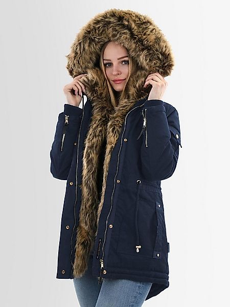 Navahoo Winterjacke Navahoo warme Damen Winter Jacke Parka lang Mantel Wint günstig online kaufen