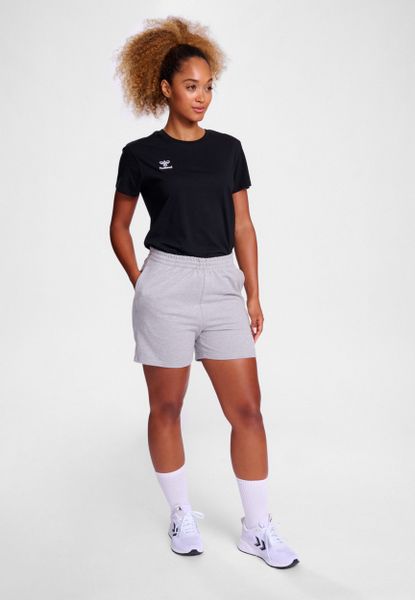 hummel T-Shirt Rundhalsausschnitt gesticktes Logo Regular günstig online kaufen