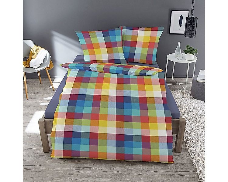 TRAUMSCHLAF Bettwäsche Clown, Biber, 2 teilig, Winterbettwäsche mit buntem günstig online kaufen