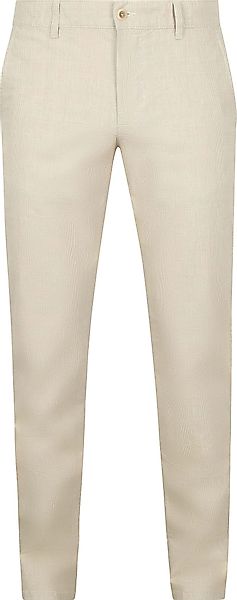 Alberto Lou Chinohose Mix Leinen Beige - Größe W 33 - L 32 günstig online kaufen