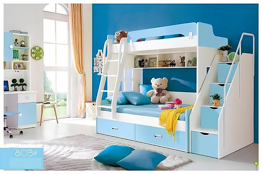 JVmoebel Bett Doppelstockbett Etagenbett Etagen Kinderzimmer Hochbett Bett günstig online kaufen
