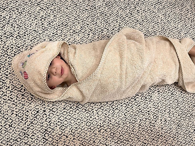 ZOLLNER Kapuzenhandtuch, Walkfrottee (1-St), 100 x 100 cm, 100% Baumwolle, günstig online kaufen