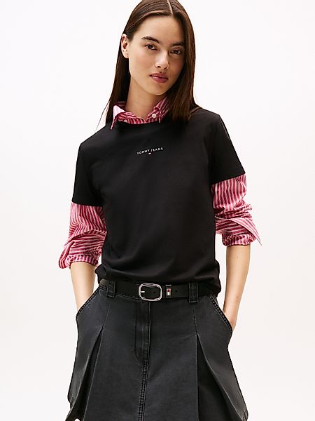 Tommy Jeans Kurzarmshirt TJW REG LINEAR günstig online kaufen