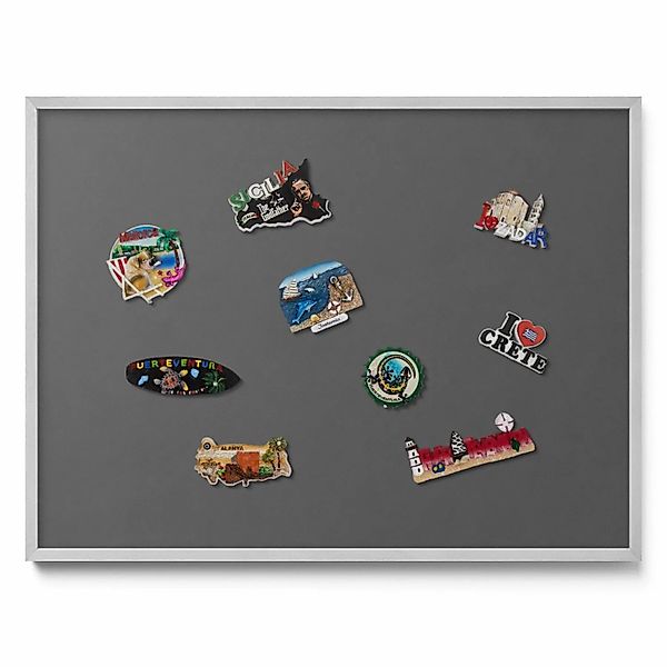 Tulup Magnettafel Wand-Magnettafel für Reisesouvenirs Farbe Dunkelgrau 80x6 günstig online kaufen