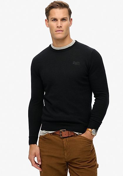 Superdry Rundhalspullover ESSENTIAL SLIM FIT CREW günstig online kaufen