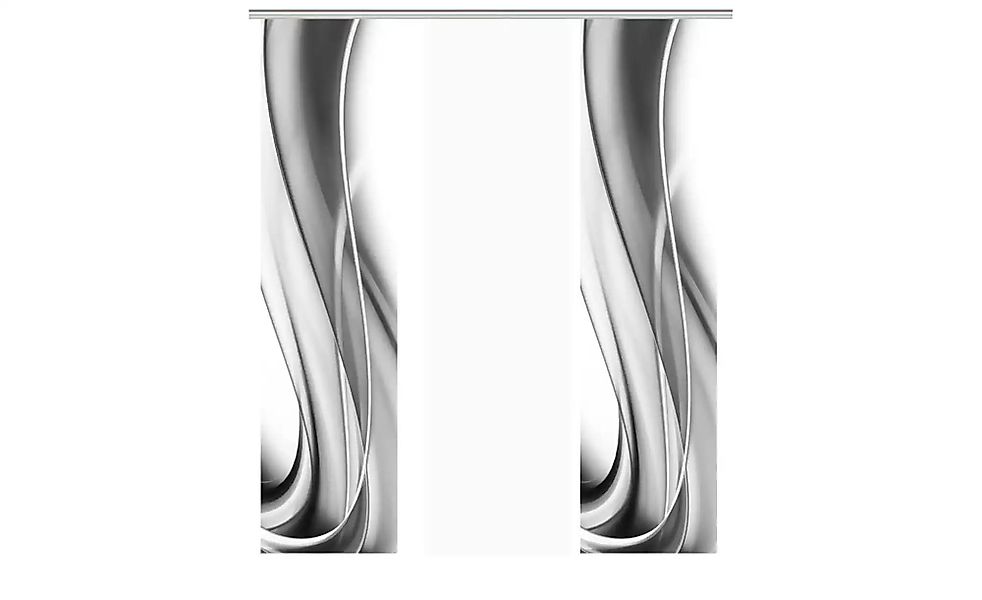 HOME WOHNIDEEN Schiebegardine "ONDAR" Klettband 3 Stk. tlg. HxB: 245x60, in günstig online kaufen