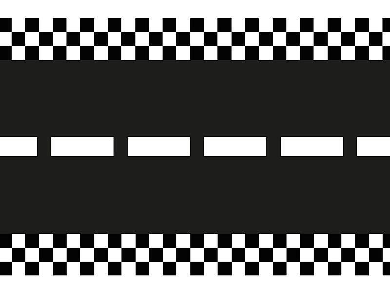 partydeco Tischläufer, Tischläufer Rennstrecke Motiv 40x500cm günstig online kaufen