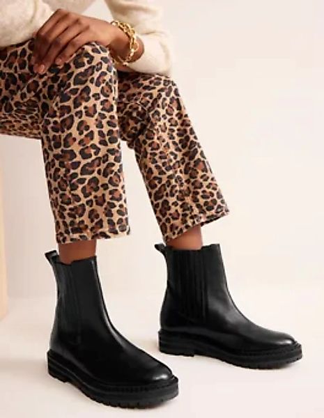 Sadie Chelsea-Boots mit breiter Sohle Damen Boden, Schwarzes Kalbsleder günstig online kaufen