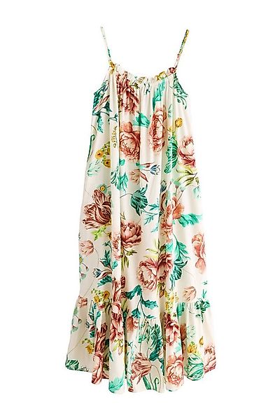 Next Strandkleid Weites Maxikleid aus 100 % Baumwolle (1-tlg) günstig online kaufen