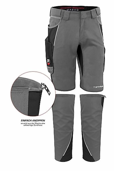 Qualitex Workwear Arbeitsshorts Grizzlyskin IRON Beinlinge günstig online kaufen