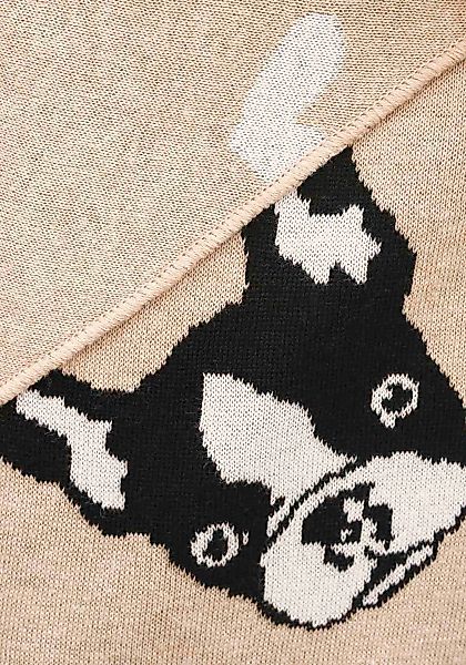 Zwillingsherz Modetuch Dreieckstuch BW "Herzens Hund", günstig online kaufen