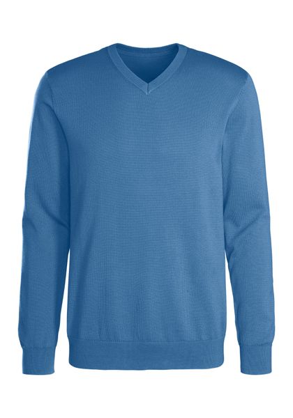 H.I.S Strickpullover mit V-Ausschnitt, Pullover aus Feinstrick, Baumwollmis günstig online kaufen