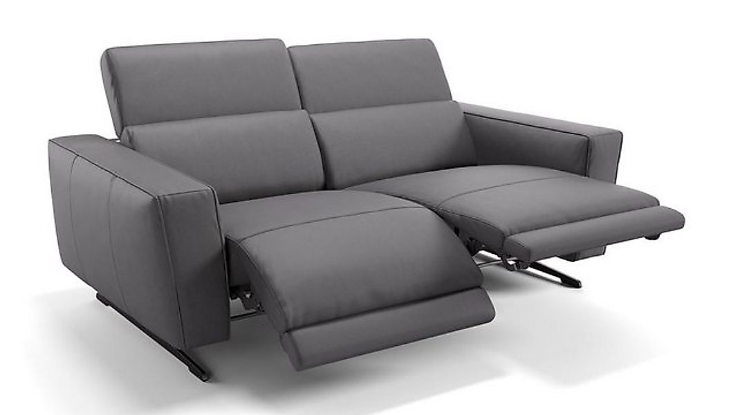 Sofanella 2-Sitzer Leder ALESSO, Relaxsofa, Designsofa, Designer Couch, Ita günstig online kaufen
