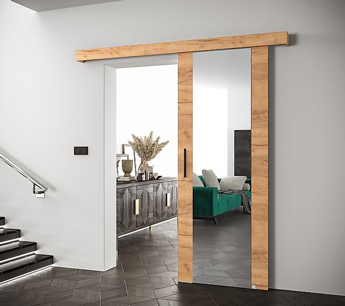 MOEBLO Schiebetür AGRA II (mit Spiegel, mit/ohne Soft-Close-System, Tür uni günstig online kaufen
