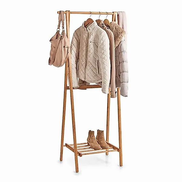 Zeller Garderobenständer 159 cm x 45 cm x 74 cm Bambus günstig online kaufen