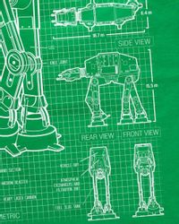 style3 T-Shirt AT-AT blaupause walker star günstig online kaufen