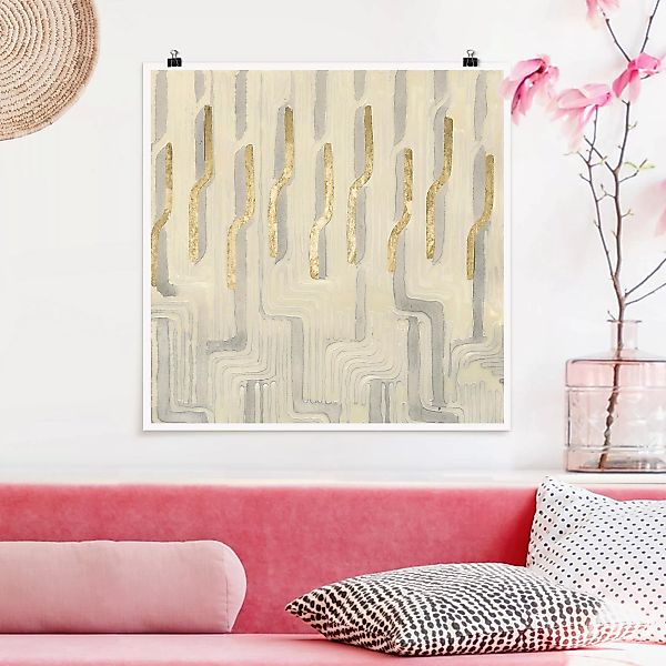 Poster Muster & Texturen - Quadrat Chenille III günstig online kaufen