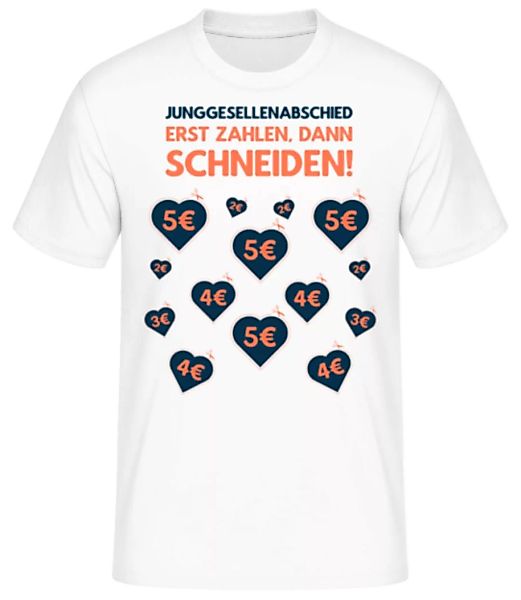 Junggesellenabschied Zahlen Schneiden · Männer Basic T-Shirt günstig online kaufen
