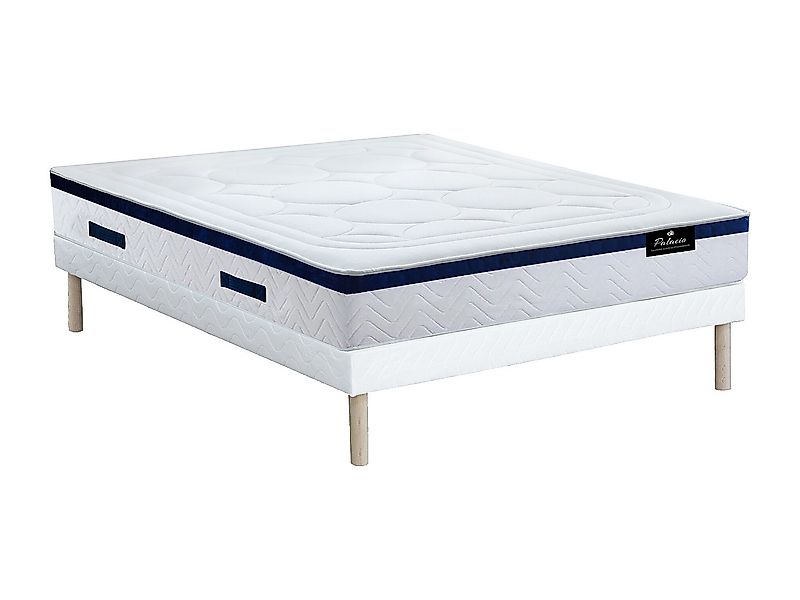 Taschenfederkernmatratze-Bettgestell-Set - 160 x 200 cm - Hybridmatratze - günstig online kaufen