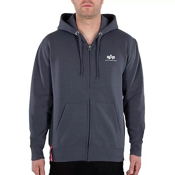 Alpha Industries Basic Sl Sweatshirt Mit Reißverschluss 3XL Greyblack günstig online kaufen