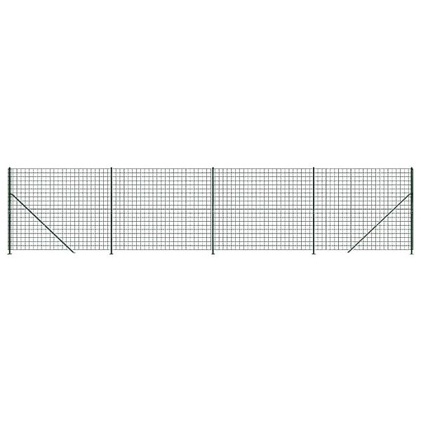 vidaXL Maschendrahtzaun mit Bodenflansch Grün 2,2x10 m 154183 günstig online kaufen