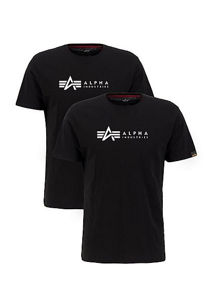 Alpha Industries T-Shirt Alpha Label T-Shirt 2 Pack günstig online kaufen
