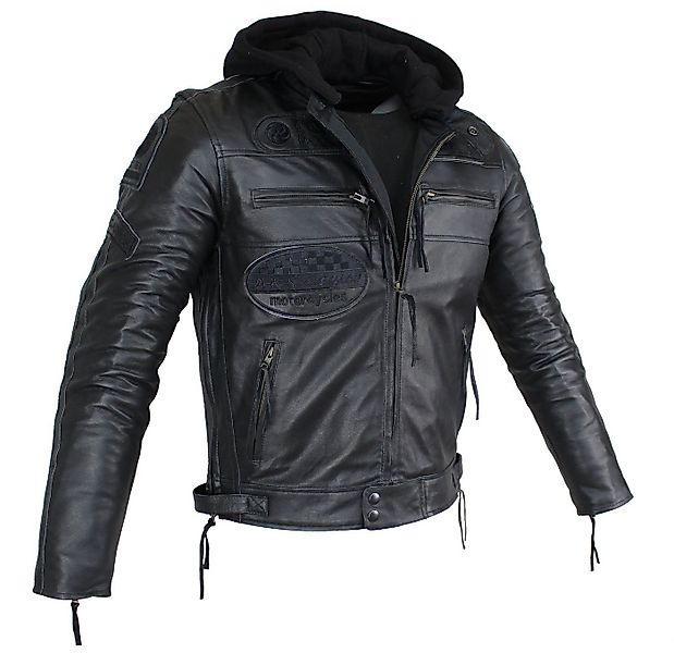 Alpha Speeds Motorradjacke Herren Leder Jacke Biker Freizeit Highway Jacke günstig online kaufen