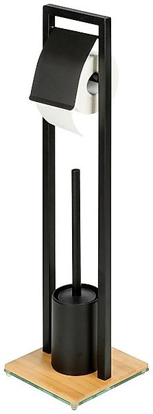 WENKO WC-Garnitur Bambusa, Bürstenhalter aus Bambus günstig online kaufen